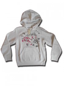 Diesel Damen Kapuzen Pullover wei�